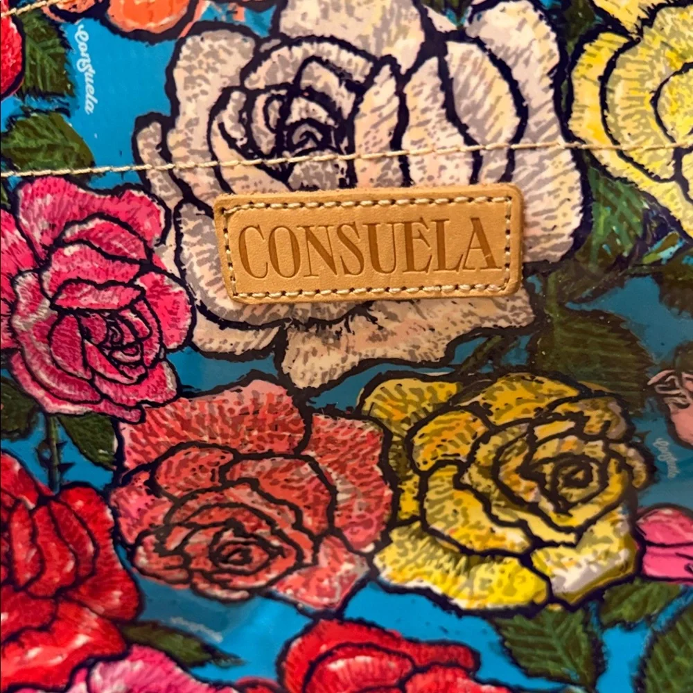Consuela Vibrant Rose Pattern Tote - Picture 11 of 11